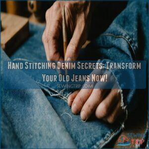 Hand Stitching Denim Secrets: Transform Your Old Jeans Now! 3 hand stitching techniques for denim