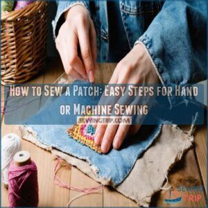how to sew a patch how to sew a patch