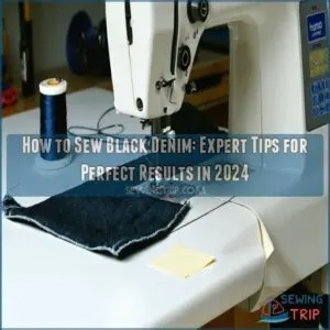 how to sew black denim