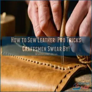 how to sew leather