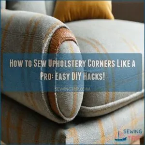 how to sew upholstery corners