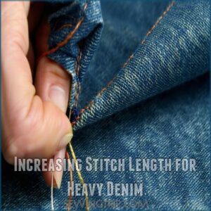 Increasing Stitch Length for Heavy Denim