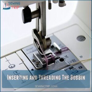 Inserting and Threading The Bobbin