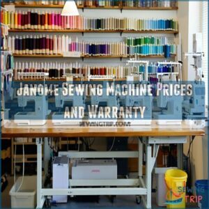 Janome Sewing Machine Prices and Warranty