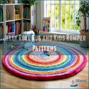 Jelly Roll Rug and Kids Romper Patterns