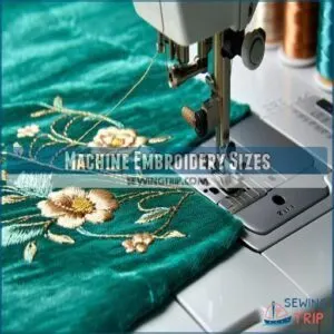 Machine Embroidery Sizes