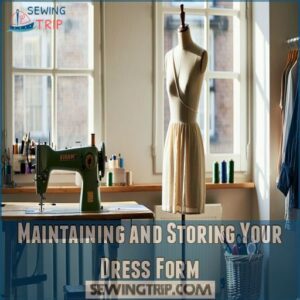 Maintaining and Storing Your Dress Form