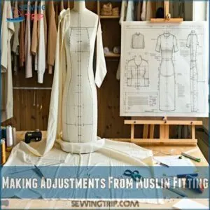 Making Adjustments From Muslin Fitting