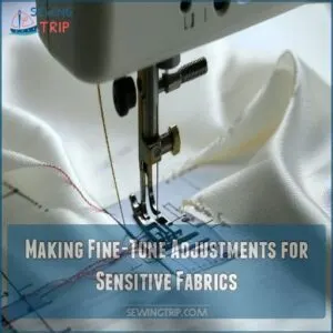 Making Fine-Tune Adjustments for Sensitive Fabrics