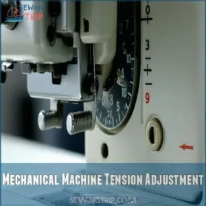 Mechanical Machine Tension Adjustment