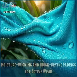 Moisture-Wicking and Quick-Drying Fabrics for Active Wear Moisture-Wicking and Quick-Drying Fabrics for Active Wear