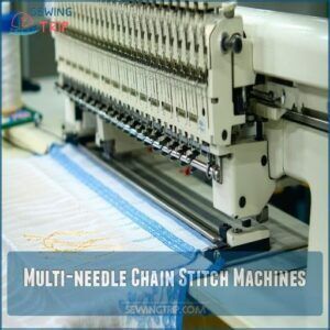 Multi-needle Chain Stitch Machines Multi-needle Chain Stitch Machines