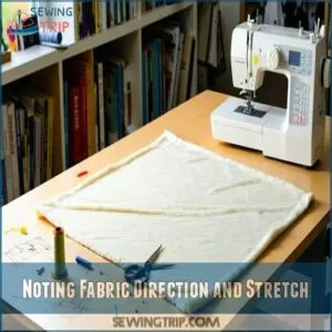 Noting Fabric Direction and Stretch