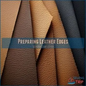 Preparing Leather Edges