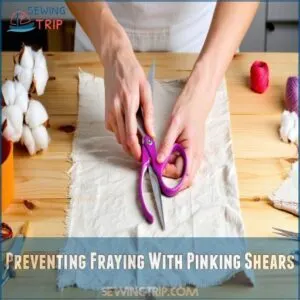 Preventing Fraying With Pinking Shears