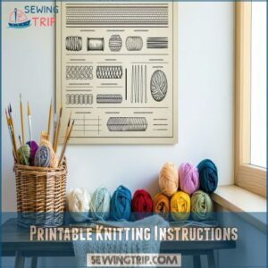 Printable Knitting Instructions