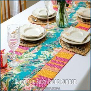 Quick and Easy Table Runner Quick and Easy Table Runner