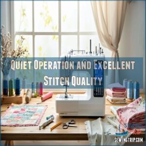 Quiet Operation and Excellent Stitch Quality