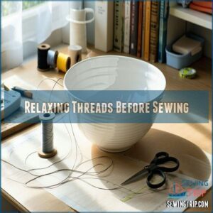 Relaxing Threads Before Sewing