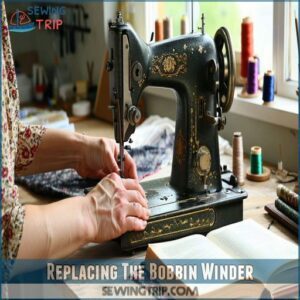 Replacing The Bobbin Winder