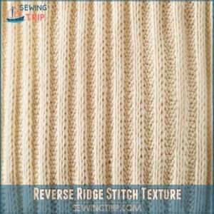 Reverse Ridge Stitch Texture