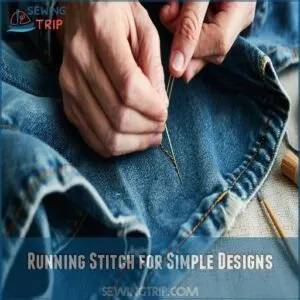 Running Stitch for Simple Designs