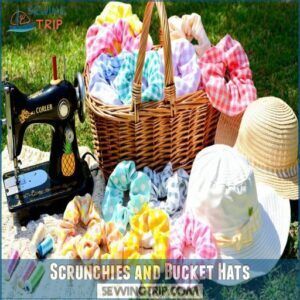 Scrunchies and Bucket Hats Scrunchies and Bucket Hats