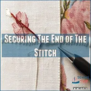 Securing The End of The Stitch