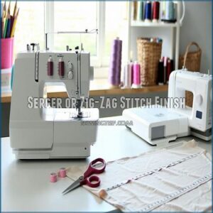 Serger or Zig-Zag Stitch Finish