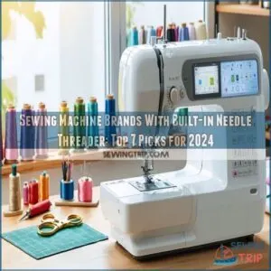 sewing machine brands with built in needle threader