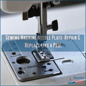 sewing machine needle plate replacement