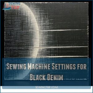 Sewing Machine Settings for Black Denim