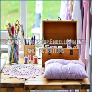 Sewing Notions for Embellishments and Decorations