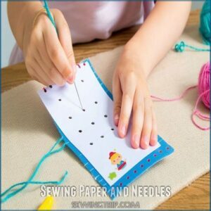 Sewing Paper and Needles