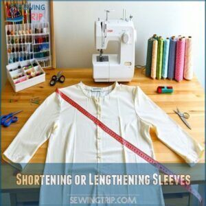 Shortening or Lengthening Sleeves Shortening or Lengthening Sleeves