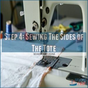 Step 4: Sewing The Sides of The Tote