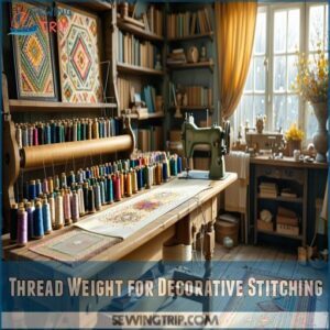 Thread Weight for Decorative Stitching