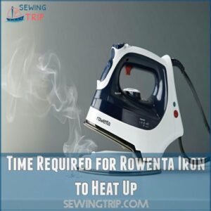 Time Required for Rowenta Iron to Heat Up