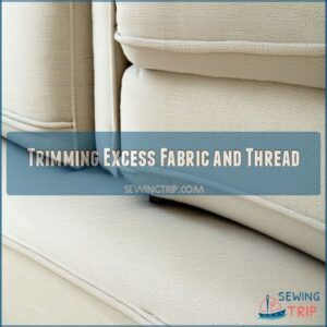 Trimming Excess Fabric and Thread