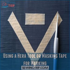 Using a Hera Tool or Masking Tape for Marking