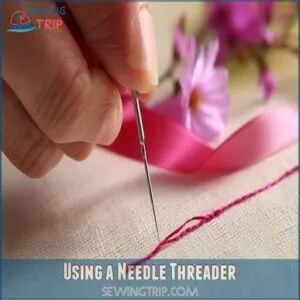 Using a Needle Threader