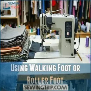 Using Walking Foot or Roller Foot