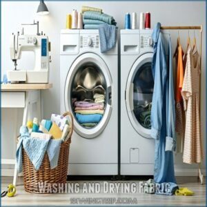 Washing and Drying Fabric