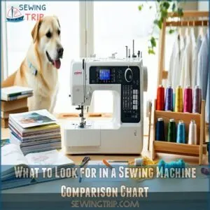 What to Look for in a Sewing Machine Comparison Chart