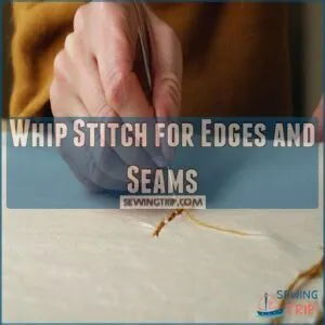 Whip Stitch for Edges and Seams