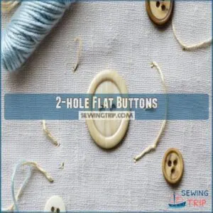 2-hole Flat Buttons