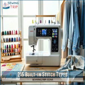 215 Built-in Stitch Types