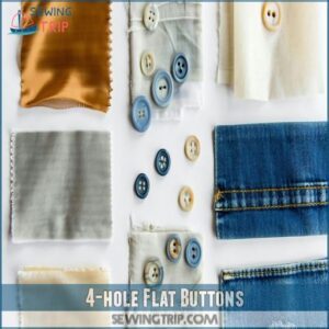 4-hole Flat Buttons