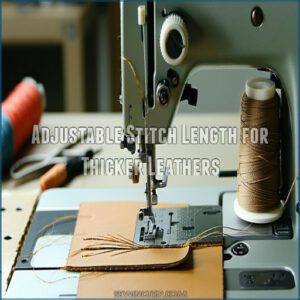 Adjustable Stitch Length for Thicker Leathers