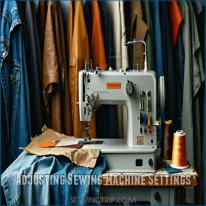 Adjusting Sewing Machine Settings